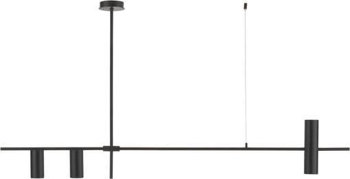 Grosse Moderne Pendelleuchte Cassandra in Schwarz