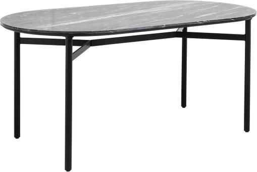 Ovaler Esstisch Taupo mit Marmor-Tischplatte