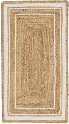 Handgewebter Jute-Teppich Clover