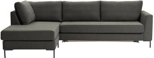 Schlafsofa Luna in Anthrazit mit Metall-Füßen
